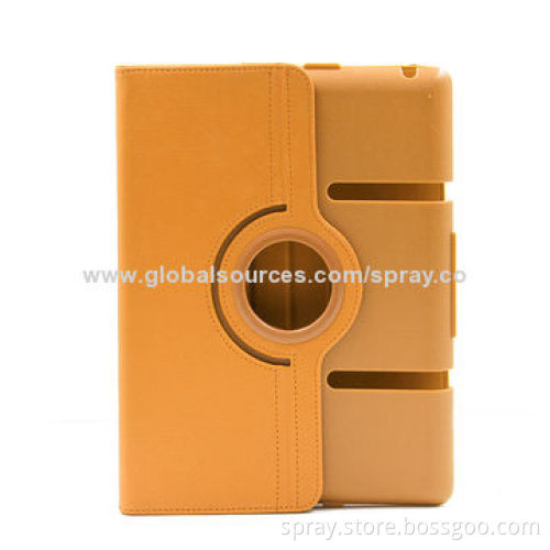 360 Rotating Magnetic PU Leather Stand Case Cover for iPad 2/3, Various Colors Available